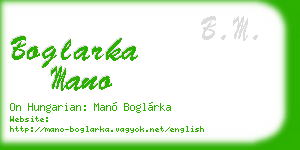 boglarka mano business card