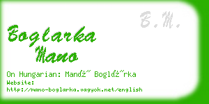 boglarka mano business card
